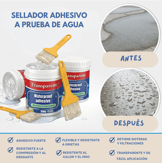 Sellador Impermeable: Elimina Goteras y Filtraciones (Pack x3)