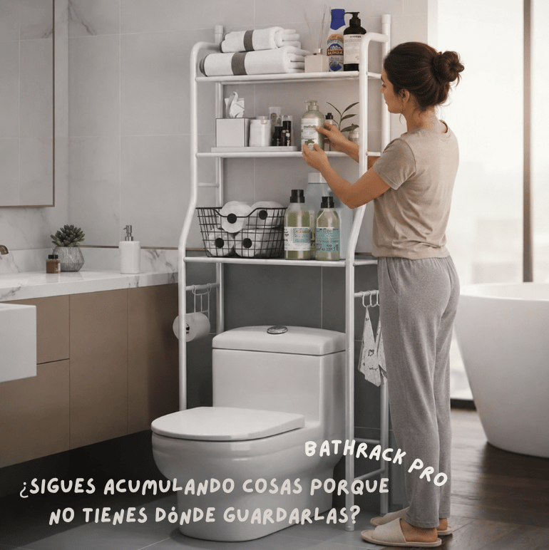 BathRack Pro - Ordena Tu Baño Sin Ocupar Más Espacio