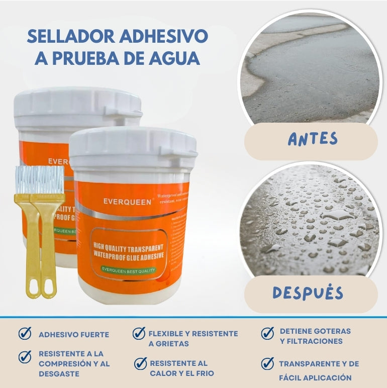 Sellador Impermeable que Elimina Goteras y Filtraciones  (Pack x2)