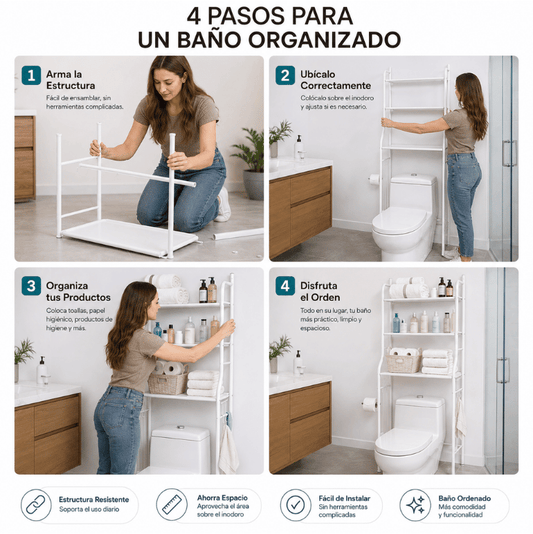 BathRack Pro - Ordena Tu Baño Sin Ocupar Más Espacio