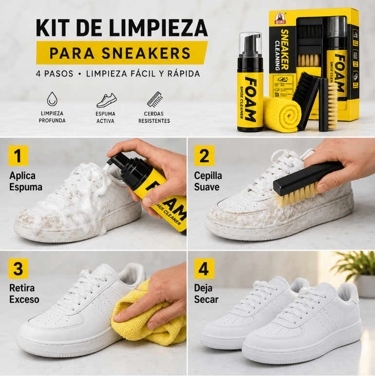 StepWash - Mantén tus zapatillas siempre limpias - Kit