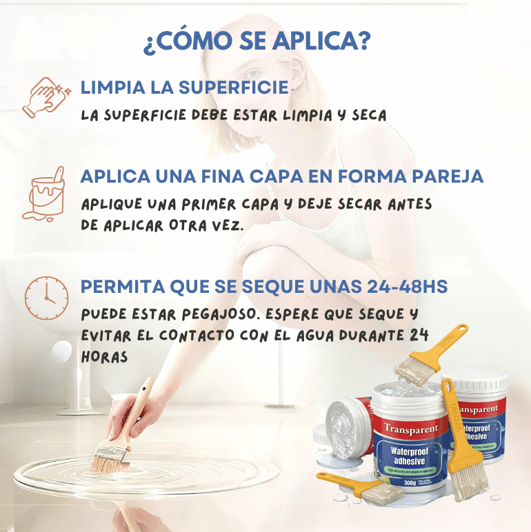 Sellador Impermeable: Elimina Goteras y Filtraciones  (Pack x3)