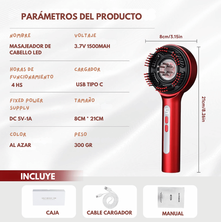 Cepillo Masajeador  Eléctrico 2 en 1 | Relajación Tipo Spa en Casa