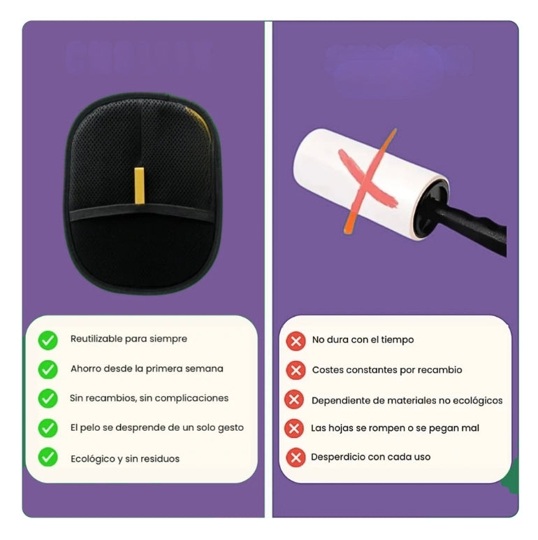 Guante viral Quita pelos - ¡De nuevo en stock! Pack x 2